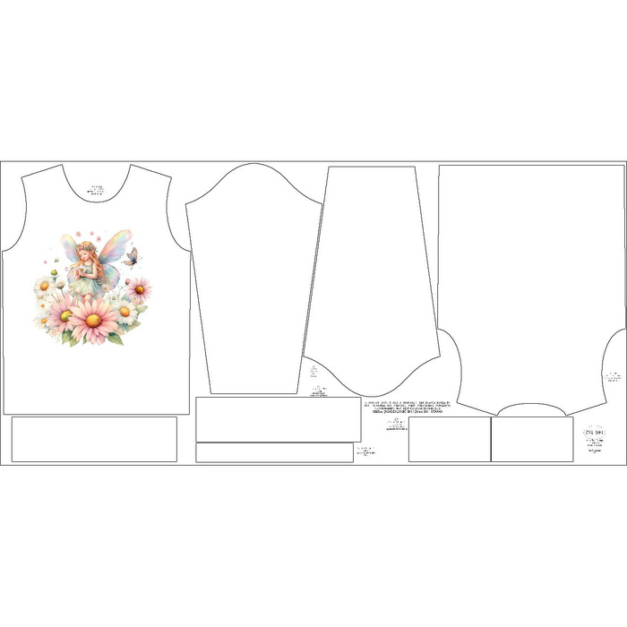 DZIECIĘCA BLUZA (NOE) - FAIRY WORLD WZ.15 - zestaw do uszycia (110/116)