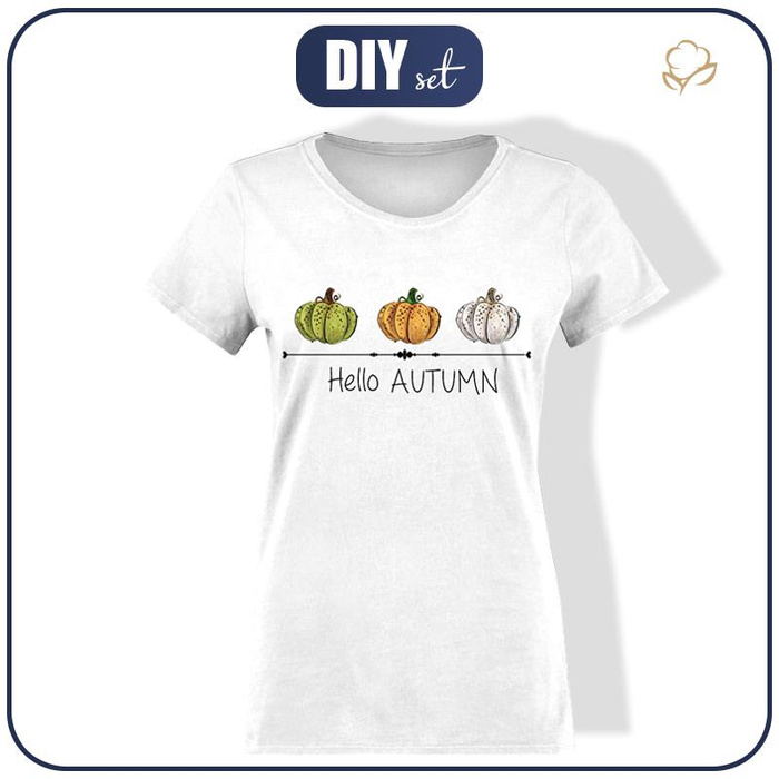 T-SHIRT DAMSKI - HELLO AUTUMN (ZACZAROWANA NOC) - single jersey XXXL
