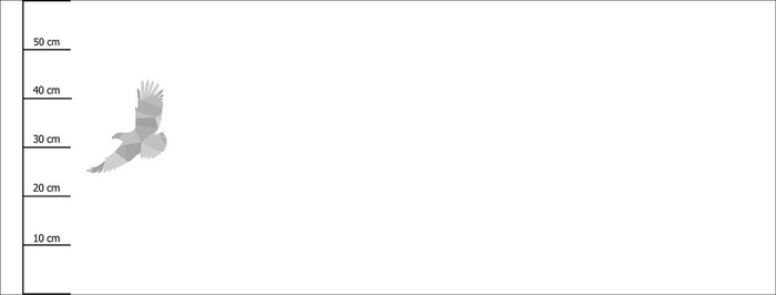 GEOMETRIC EAGLE (ADVENTURE) / white - SINGLE JERSEY PANORAMIC PANEL 