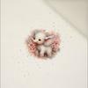 CUTE PINK ELEPHANT - Panel (60cm x 50cm)  Polster- Velours