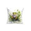 KISSEN 45x45 - WATERCOLOR FROG - Baumwoll Webware - Nähset