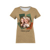 DAMSKI T-SHIRT - I LOVE YOU wz. 4 - Z WŁASNYM ZDJĘCIEM - ZESTAW DO USZYCIA