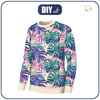 BASIC DAMEN SWEATSHIRT (HANA) - MONSTERA wz.10 - Sommersweat