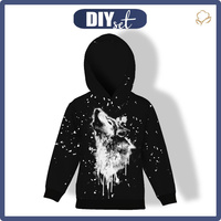 KID'S HOODIE (ALEX) - WOLF PAT. 3 - sewing set (86/92)