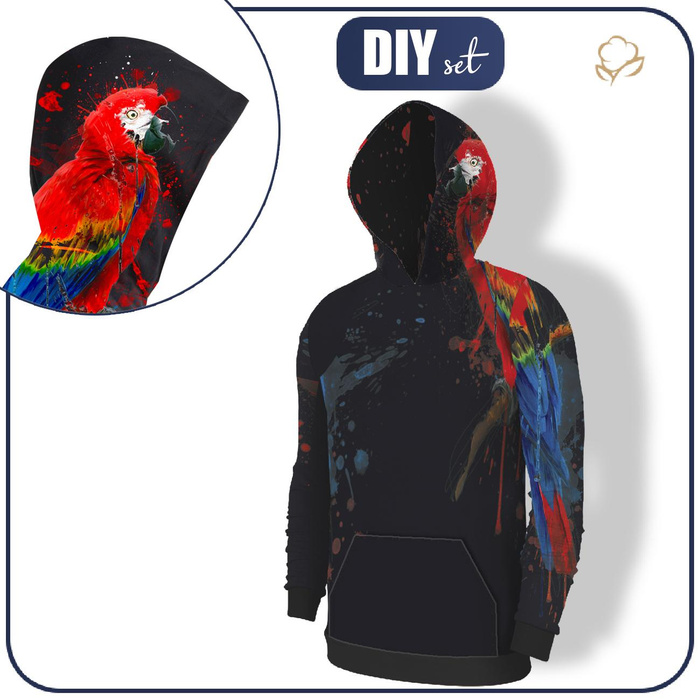 MEN’S HOODIE (COLORADO) - PARROT - sewing set