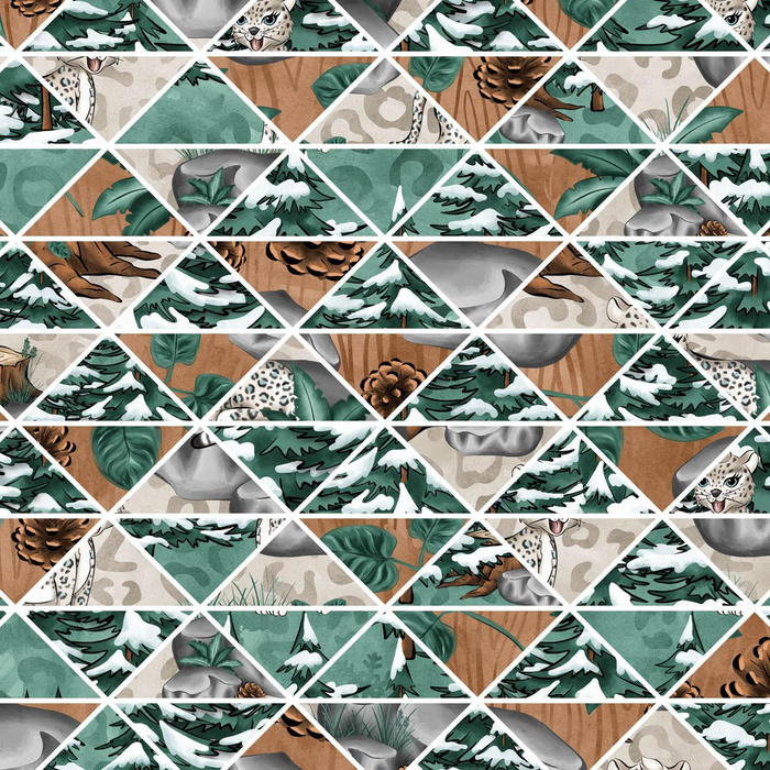 LESNÍ MOZAIKA (SNĚŽNÍ LEOPARDI) - softshell