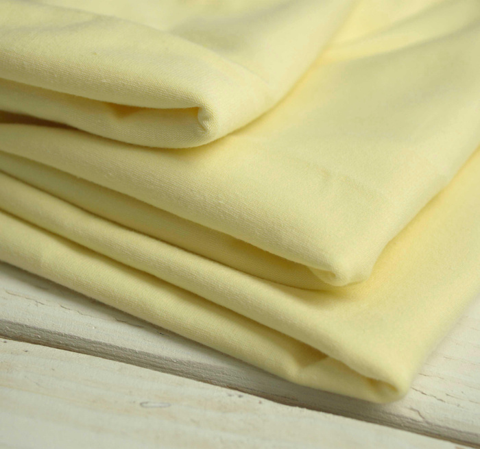 Single jersey z elastanem 210g - BUTTER YELLOW (D-173)