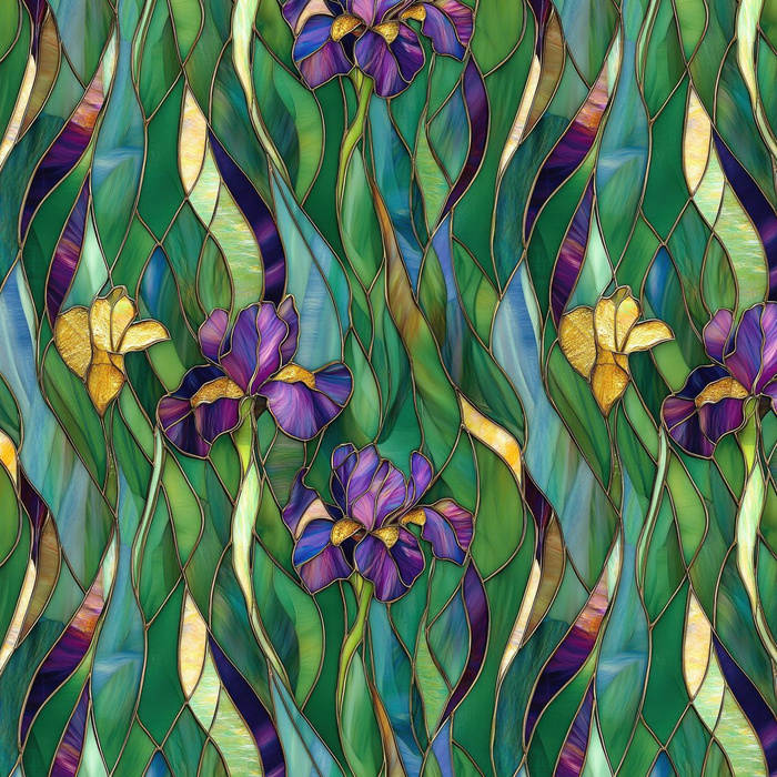 STAINED GLASS WZ. 12- Slub Weave