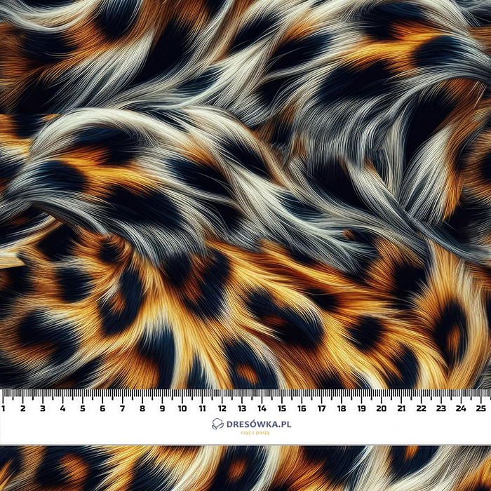 ANIMAL SKIN wz.4 - teplákovina počesaná s elastanem ITY