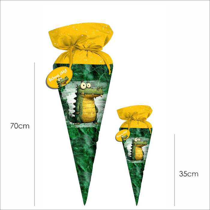 First Grade Candy Cone - CROCODILE DOODLE - small