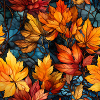 AUTUMN TIME PAT. 8 - Cotton woven fabric