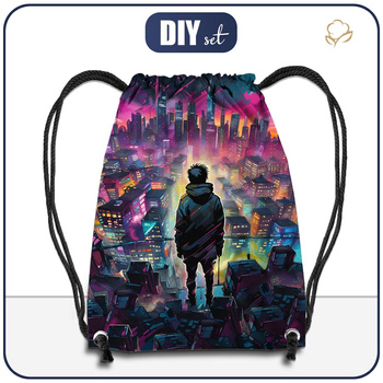 GYM BAG - NEON GALAXY PAT.6  - sewing set