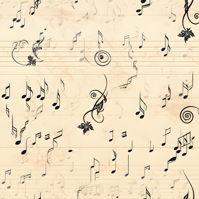 MUSIC NOTES M. 2 - Viskose Jersey