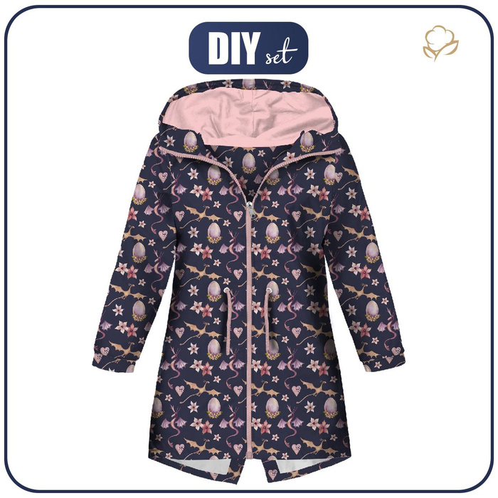 KIDS PARKA (ARIEL) - DRAGON MIX PAT. 2 - softshell (122/128)