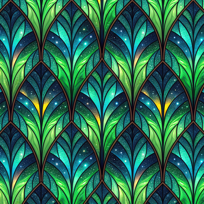 Stained Garden wz. 8 - Polster- Velours