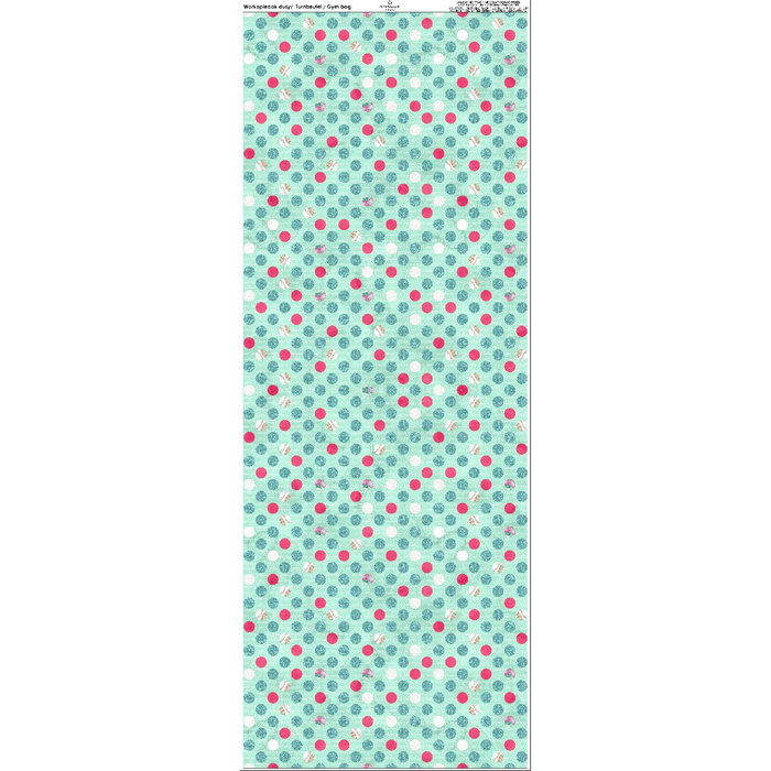 TURNBEUTEL - GLITZER DOTS  Ms. 3 - groß