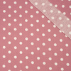 WHITE PEAS / Flamingo Pink - Cotton woven fabric