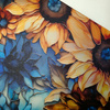 Sunflowers wz. 9 - thick pressed leatherette