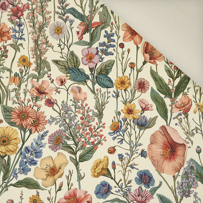 PASTEL FLOWERS WZ. 34 - Upholstery velour