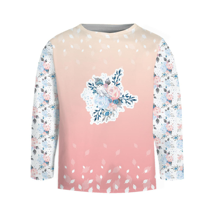 Longsleeve - ICE FLOWER BOUQUET/ ombre (ENCHANTED WINTER) - sewing set