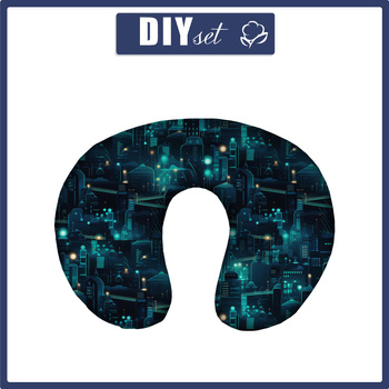 PODUSZKA NA SZYJĘ - NEON CITY WZ.4 - zestaw do uszycia