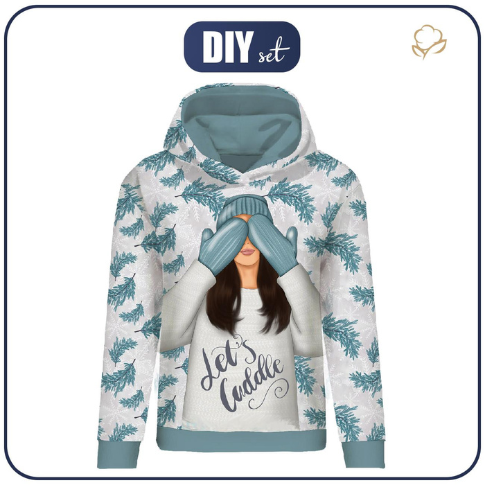 CLASSIC DAMEN HOODIE (POLA) - LET'S CUDDLE (WINTER IN DER STADT) - Sommersweat - S