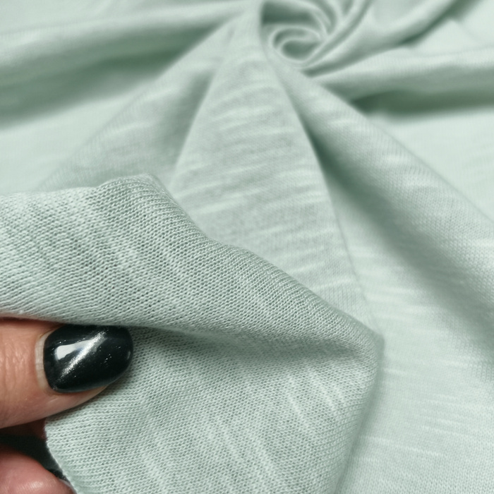 "FLAME" cotton jersey 170g - LIGHT MINT D-86