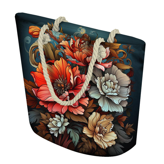 BOUQUET OF FLOWERS WZ.5 (46 cm x 50 cm) - thick pressed leatherette