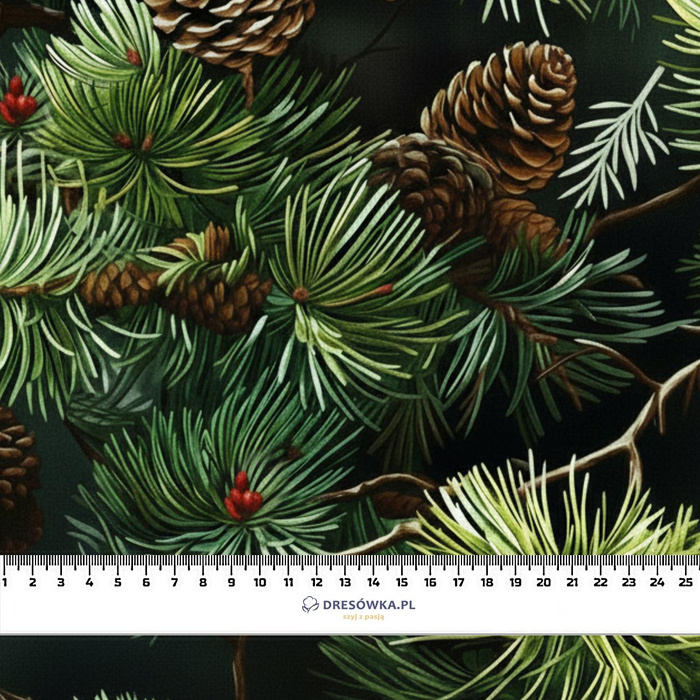 WINTER FOREST WZ. 1- Welur tapicerski