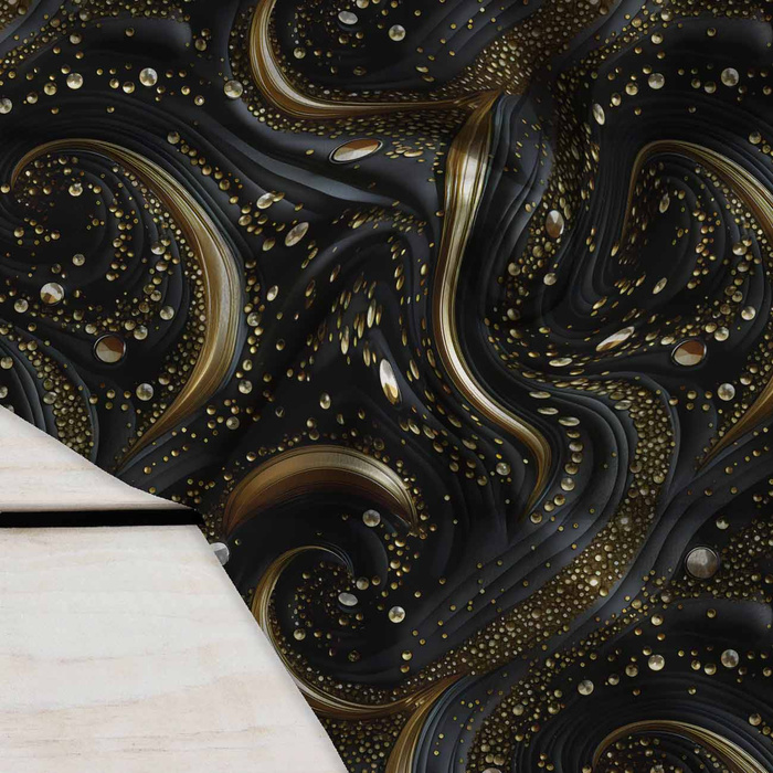 Black & Gold Glamour wz.10 - Crepe