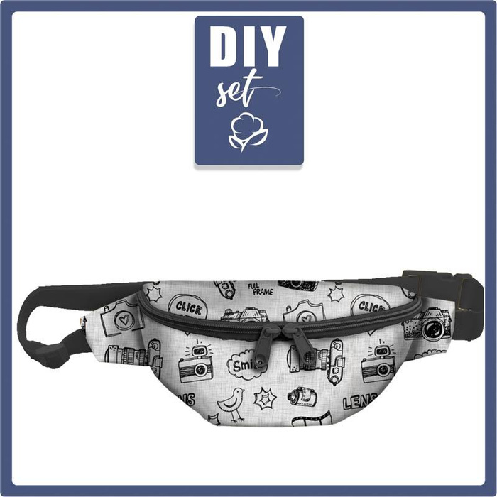 HIP BAG - PHOTOGRAPHER (HOBBIES AND JOBS) - grey / acid - small