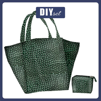 XL bag with in-bag pouch 2 in 1 - LEATHER PATTERN PAT.17- sewing set
