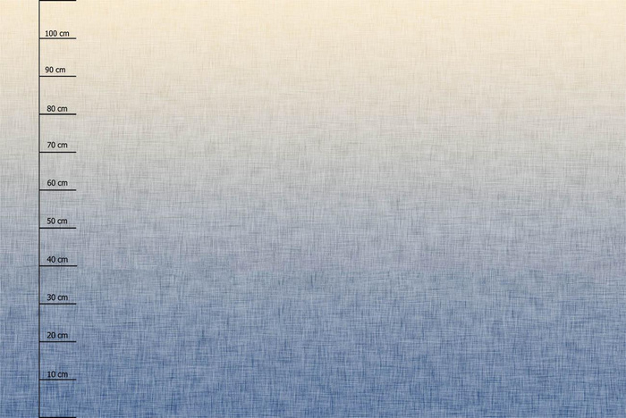 OMBRE / ACID WASH - blue (vanilla) - SINGLE JERSEY PANEL 