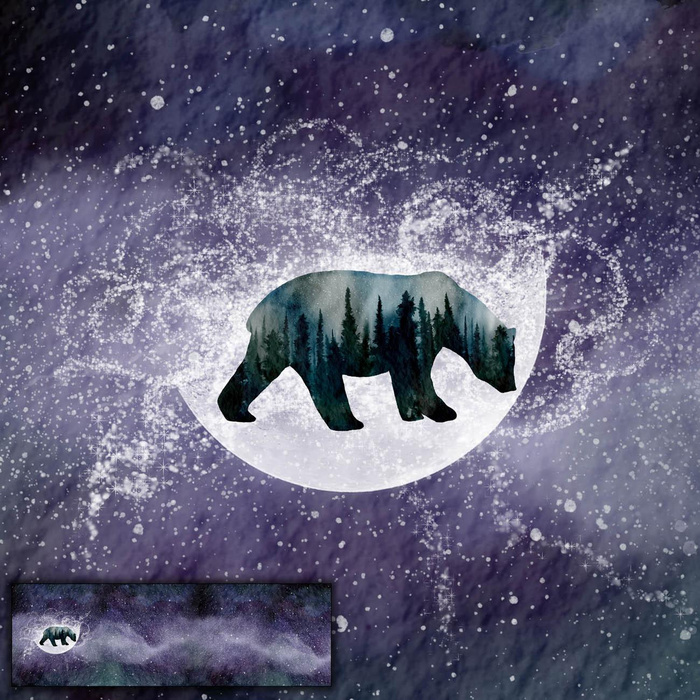 NIEDŹWIEDŹ (GALAXY) - PANEL PANORAMICZNY 60 cm