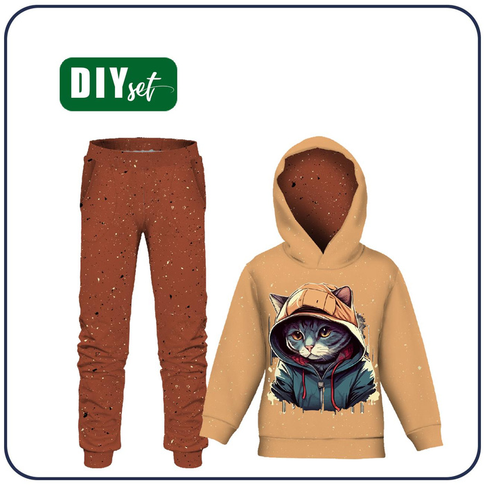 Children's tracksuit (OSLO) - WHO CARES - sewing set (134/140)