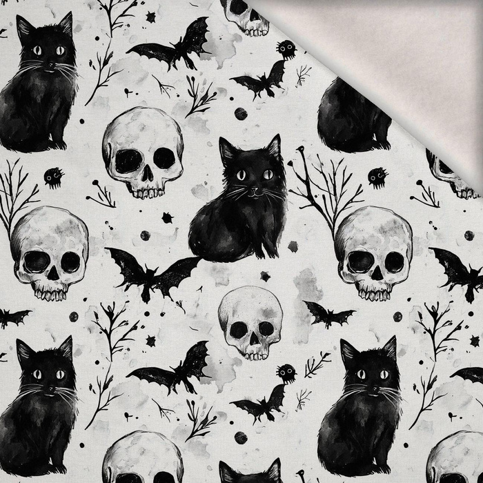 HALLOWEEN WZ. 48 - teplákovina počesaná s elastanem ITY