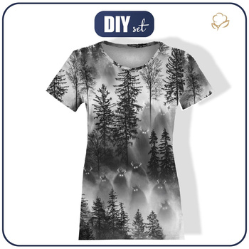 WOMEN’S T-SHIRT - CIEMIENIAKI BEASTS - sewing set M