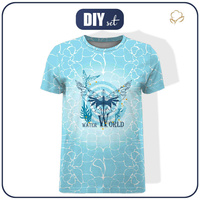 MEN’S T-SHIRT - WATER WORLD / aqua - sewing set