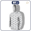 MEN’S HOODIE - DEERS (adventure) / grey - sewing set L
