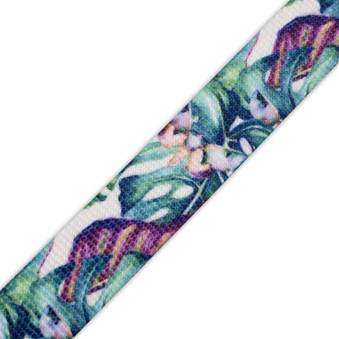 Sackcloth tape 25mm - LEAVES AND INSECTS PAT. 5 (TROPICAL NATURE) 