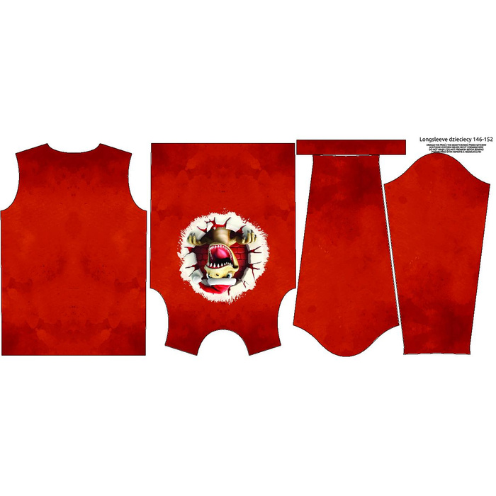 Longsleeve - HAPPY DINO - sewing set (146/152)