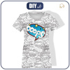 DAMEN T-SHIRT - COMICS / ooops - Single Jersey XL