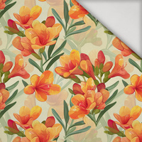 FLOWERS PAPAYA ORANGE WZ. 8 - lycra 300g