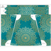 SUKIENKA "DALIA" MINI (L-XL) - MANDALA wz. 5 / szmaragdowy - zestaw do uszycia 