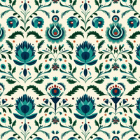 Folk Art wz.20 - looped knit fabric