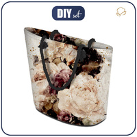 NÁKUPNÍ TAŠKA - WATER COLORFLOWERS VZ. 4 - Sada šití