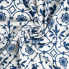 KWIATY wz. 1 (classic blue) - tkanina wodoodporna