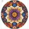 Velký panel na kolovou sukni - KREP - COLORFUL FLOWERS wz. 4