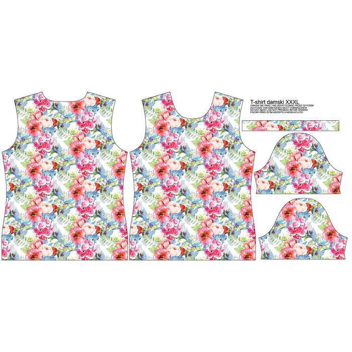 DAMEN T-SHIRT - WILDROSE M.3 (AUF DER WIESE) - Single Jersey XXL