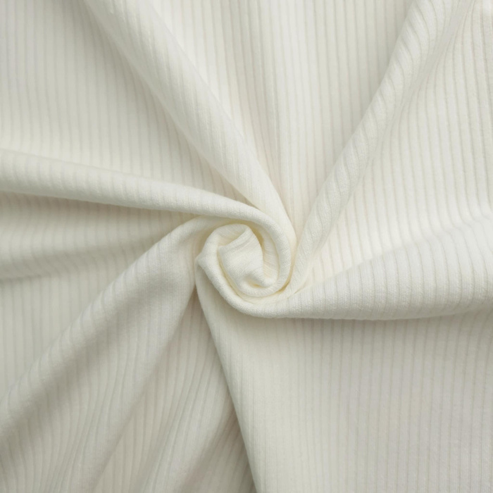 Ribbed Knit HARMONIA 4x2 - Cloud Dancer/ ECRU (D-02)